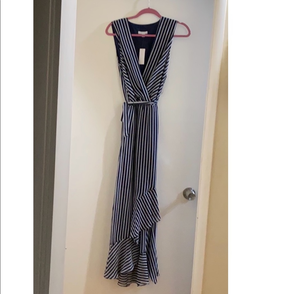 NY & Co Striped Maxi Dress